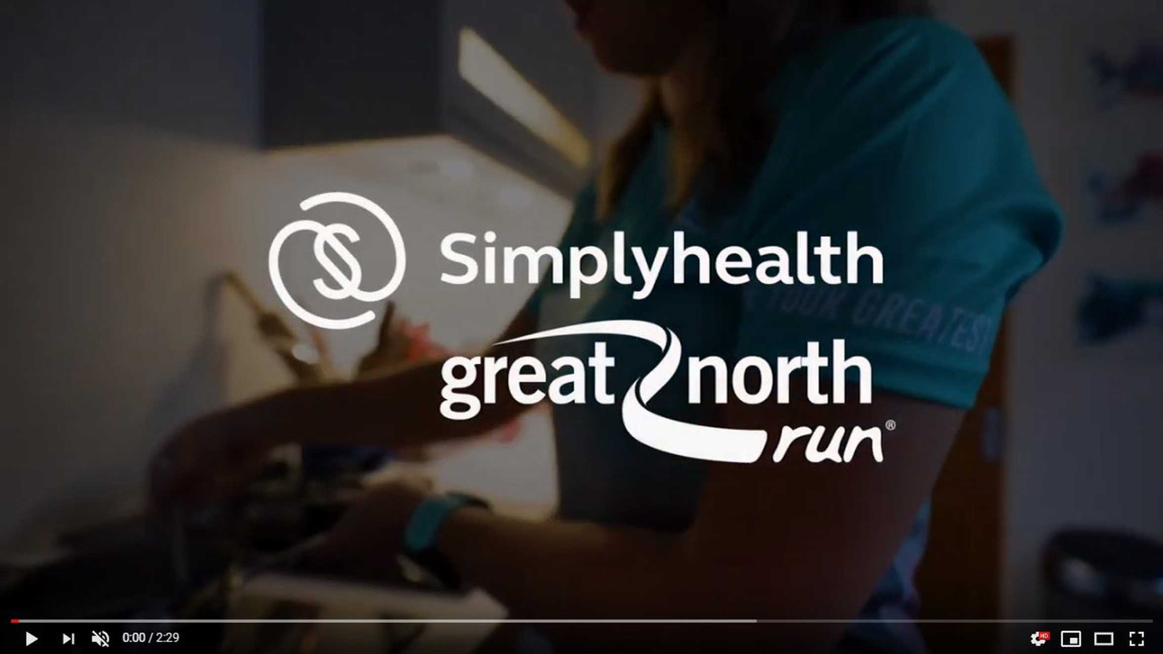 A still taken from the Great North Run promotional video