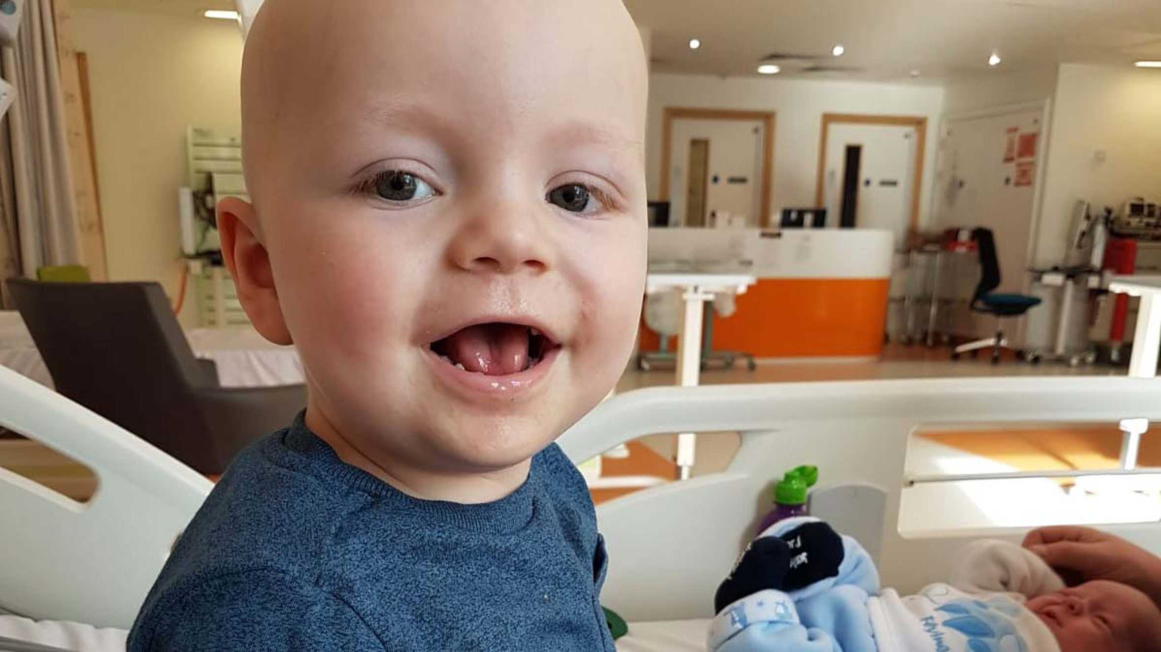 Wish child Osian in hospital before his wish